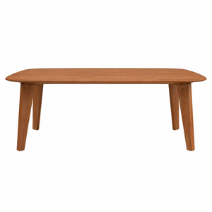 Mesa de Comedor Rectangular Moderna de Madera de Teca Sólida, Diseño Artesanal Estilo Belga, Ecológica y Duradera, para 8 Personas - Product Image 1