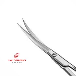 Goldman Nasal Scissors Saber Back Semi-sharp Outer <b>Edges</b> Curved Surgical Instrument Stainless Steel Precision ENT <b>Tool</b> - Product Image 2