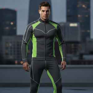 Survêtement de compression à motif personnalisé pour homme, séchage rapide, tenue de sport ajustée, collants de fitness, vêtements de course et d'entraînement pour homme - Product Image 5