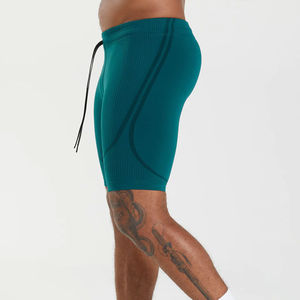 Men's High Street Gym Compression Shorts Plus Size Athletic Sports Workout Running Shorts <b>Elastic</b> Waist Solid Canvas with OEM - Product Image 6