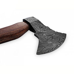 Burraq Hacha de Corte Personalizada de 17 Pulgadas de Acero de Damasco con Mango de Madera de Palisandro, para Uso en Exteriores, Grado Industrial, Regalo para el Día del Padre - Product Image 2