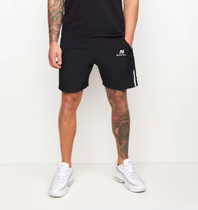 Conjunto de Camisetas Deportivas Negras para Hombre, Corte Ajustado, Cuello Redondo, Manga Corta, Secado Rápido, Tejido de Punto, Ropa Deportiva de Verano - Product Image 2