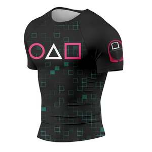 Direct Factory OEM High Quality Men's MMA Compression Shirt Swimwear Rash Guard Top Selling - Product Image 3