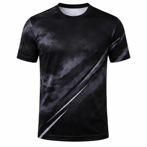 Men's Short Sleeve O-Neck <b>Geometric</b> Print Quick Dry Knitted Polyester T-<b>Shirt</b> Slim Fit Sporty Style Men T-<b>Shirt</b> - Product Image 1
