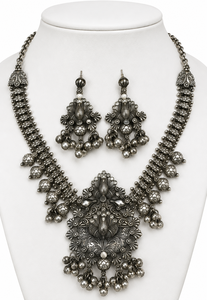 Bulk Order Zircon Lovers Indian Boho Jewelry Set for Women <b>Wedding</b> Engagement Necklace and Earrings Gift for Her Direct Factory - Product Image 2