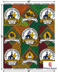 Printed African Wax Print Cotton Fabric Manufacturer OEM Church Convention Anniversary Celebration Supplier Ghana Nigeria Kenya - Product Image 6