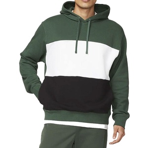 Sudadera con Capucha de Alta Calidad 100% Algodón con Diseño de Bloques de Color y Bolsillo, Sudadera de Forro Polar para Hombre - Product Image 1