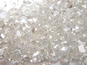Superior White Single Rose Cut Round Loose 0,03 a 0,46 Carat Vvs vs diamantes naturales En stock para la venta - Product Image 6