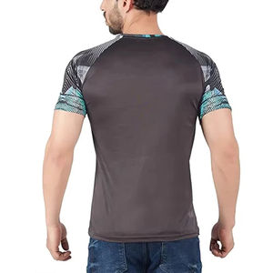 เสื้อยืดผู้ชาย แห้งเร็ว ระบายอากาศได้ดี ผ้าฝ้าย 100% 180 กรัม ป้องกันการเป็นขุย พิมพ์โลโก้ตามสั่ง คุณภาพสูง ราคาดีที่สุด MOQ ต่ำ - Product Image 6