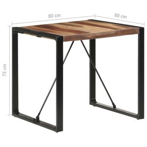 Mesa de Comedor de Madera Maciza de Acacia, Muebles de Madera Natural de Caucho - Product Image 5