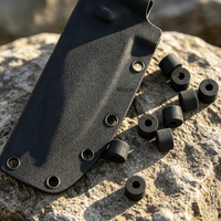 Entretoises rondes en caoutchouc de 9 mm d'épaisseur compatibles M4, joint torique plat en caoutchouc finition naturelle, pour gaine Kydex et holster