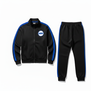Custom Men's Jogging Tracksuit 2 Piece Set <b>Zip</b> Up Sports Jacket and Joggers Sweatpants Casual Activewear Athletic Training - Product Image 6