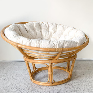 Rattan papasan accent <b>chair</b> high quality natural <b>cane</b> bowl <b>chairs</b> outdoor patio furniture set - Product Image 1