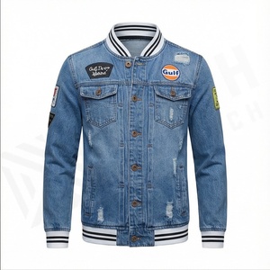Factory Made New Fashion Print Cotton Jean <b>Jacket</b> Designed <b>Mens</b> <b>Denim</b> <b>Jacket</b> <b>Men</b> - Product Image 2