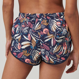 Shorts de Punto con Estampado Floral para Mujer, Cintura Media, Cordón Ajustable, Corte Holgado, Estilo Casual, Transpirables, con Bolsillos - Product Image 4