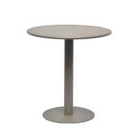 Juego de Mesa para Exterior XY, Mesa Redonda con Base de Pedestal para Restaurante, Cafetería, Bistro, Muebles de Comedor