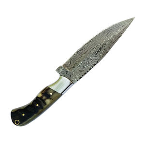 Couteau de chasse OEM très demandé avec lame en acier carbone de qualité supérieure et manche en bois personnalisé pour usage extérieur – Couteaux en gros - Product Image 1