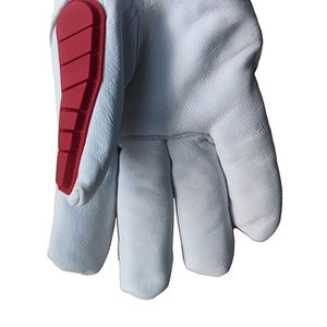 Guantes de rescate contra incendios, tira reflectante, cuero resistente a las llamas, flexible, transpirable, cómodo - Product Image 4