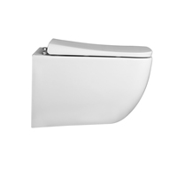 Offre Spéciale – Ensemble WC Suspendu Moderne pour Salle de Bain, Cuvette de Toilette en Céramique Blanche, Sanitaire Tornado