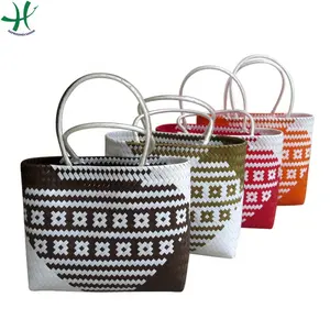 Sac à main ovale en feuille de palmier avec plusieurs couleurs, sac à main pour femme (HAP 8046 V, X, H, N) - Product Image 3