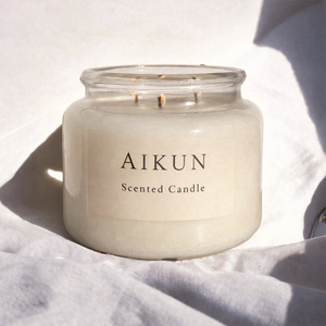 Vela Aromática de Lujo AIKUN en Frasco de Vidrio, Vela Perfumada de Tres Mechas para Decoración del Hogar, Spa, Regalo, Venta al Por Mayor - Product Image 3