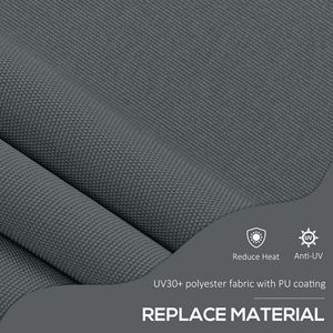 5 X 4 Manual Retractable Awning Non-Screw Freestanding UV Resistant Patio <b>Shade</b> Easy Installation for <b>Window</b> Door Dark Terraces - Product Image 6