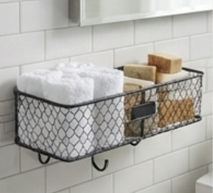 Premium Rustic Metal <b>Wire</b> <b>Storage</b> <b>Basket</b> Rectangle Hanging Multi-Purpose Neatening Organizer For Home - Product Image 3