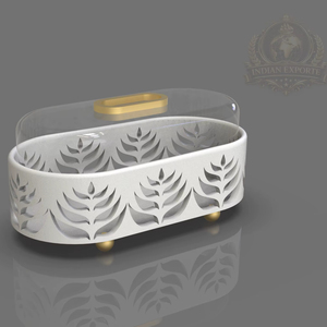 Support à gâteau rond traditionnel de luxe personnalisable avec dôme en verre amovible, en acier inoxydable, écologique, pour présentation de desserts, hôtel, boulangerie - Product Image 1