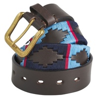 Ceinture Polo Décontractée Faite Main Style Gaucho Argentin Vintage pour Hommes et Femmes, Boucle en Laiton, Cuir de Vachette Personnalisable