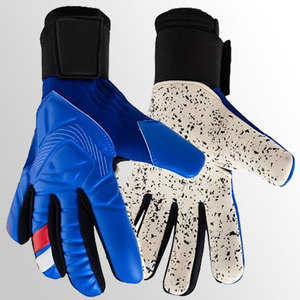 Guantes de Portero de Fútbol Daizen Star, Dedos Completos, Material de Látex, Antideslizantes, Transpirables, Cierre de Velcro, Unisex, Azul y Blanco - Product Image 3