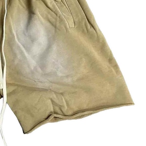 Nouveau short délavé tendance pour homme, logo personnalisé, uni, respirant, 100 % coton, séchage rapide, décontracté, taille élastique - Product Image 4