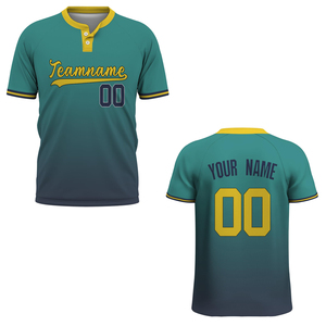 Jersey de Béisbol de Manga Corta Personalizable de Alta Calidad, Jersey de Béisbol con Impresión por Sublimación Personalizada - Product Image 3