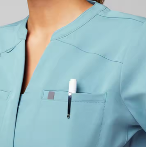 Uniforme Médico Personalizado de Alta Calidad, Chaqueta Antiarrugas para Hospital, Uniformes de Enfermería Elásticos, Estilo Figs - Product Image 4