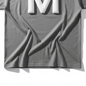 เสื้อยืดสตรีทแวร์สุดหรู พิมพ์ลายพัฟฟ์ สั่งทำได้ ลายวินเทจฟอกสี  แบบพิมพ์โฟม 3 มิติ ผ้าคอตตอนหนา ทรงโอเวอร์ไซส์ ลายกราฟิก - Product Image 3