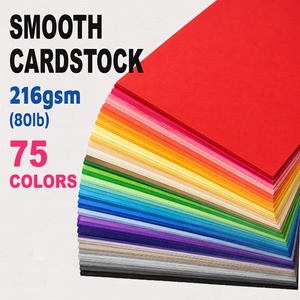 Papel Cartulina Liso de 75 Colores, 12x12, 216 g/m², 80 lb, para Manualidades, Scrapbooking, Tarjetas, Proyectos DIY, Material Escolar, Decoración de Fiestas - Product Image 1