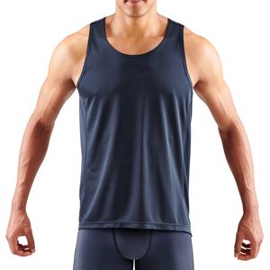 Camisetas sin mangas atléticas de alta calidad para hombre, Color sólido personalizado, malla alta, tiras de gimnasio, transpirable, verano, talla XL de punto para - Product Image 1