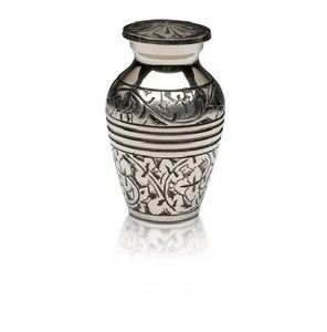 Handmade Classic Indian Metal Cremation Urn with Secure Lid Rust-Proof Design for Bulk Human Ashes <b>Vase</b> - Product Image 6