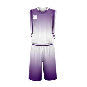 Tenues d'équipe de sublimation aux couleurs unies, style uniforme de basketball le plus vendu, design d'équipe personnalisé réversible, design populaire - Product Image 4