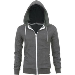 Sweat-shirt à capuche d'hiver athlétique haut de gamme pour hommes, col montant, en molleton de coton - Product Image 1