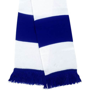 ผ้าพันคอไหมพรมสีน้ำเงินรอยัลขาวสไตล์คลาสสิกแบบสั่งทำพิเศษ ขอบอะคริลิคสองชั้น อุ่นสบาย สำหรับแฟนคลับพรีเมียร์ลีก - Product Image 2