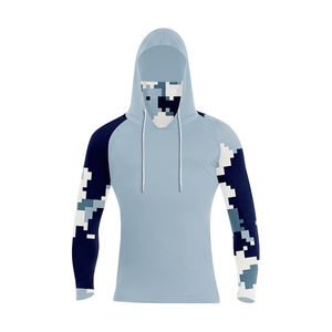 Custom Fishing Mask Hoodie Shirts Sublimation Design Pattern Outdoor Sunscreen Fishing Wear - Product Image 2