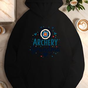 เสื้อมีฮู้ดลำลองสำหรับผู้หญิงยิงธนูคุณยาย - Product Image 3