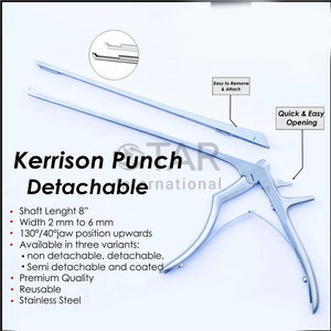 เครื่องมือผ่าตัดประสาท Kerrison Rongeur Kerrison Punch Neuro Medic Instruments ขนาด 1 มม. 2 มม. 3 มม. แบบ Rongeur 45 องศา คุณภาพสูงสำหรับขาย - Product Image 5