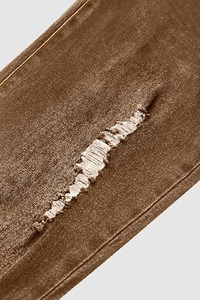 Jean bootcut vintage tendance pour femme, décontracté, rétro, en coton, taille mi-haute, longueur genou - Product Image 6