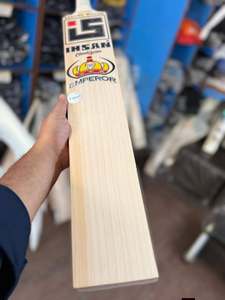 Bate de Críquet Ihsan Sports Serie Clásica Edición Emperador, de Madera de Sauce Inglesa, Duradero y Ligero, con Funda de Bate y Lámina Antideslizante de Agarre Adicional - Product Image 1