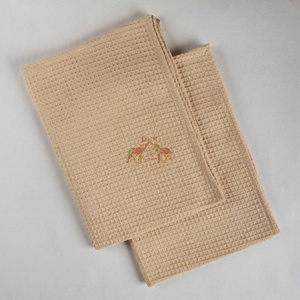 Khăn bông Waffle màu rắn nhẹ nhanh khô và sinh thái thân thiện cho thoải mái hàng ngày - Product Image 4