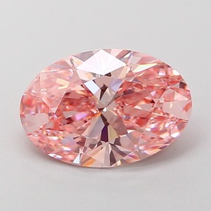 Diamant rose ovale fantaisie vif cultivé en laboratoire CVD, clarté VS1, excellente taille, diamant rose éthique non monté 1,80 carat - Product Image 6