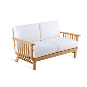 Sofá de Exterior de Madera de Teca Moderna de Alta Calidad con Cojín Resistente al Sol, Fabricante OEM, Precio de Fábrica al por Mayor - Product Image 5