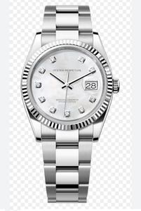 Silver Tone Stainless Steel <b>Watch</b> White Mother <b>Pearl</b> Dial Diamond Hour Markers High Quality Limited Edition Luxury <b>Watch</b> Coin - Product Image 6