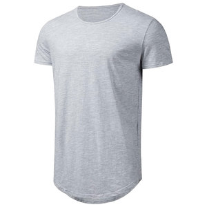 T-shirt pour homme blanc uni, tricoté, respirant, imprimé par transfert thermique, manches courtes, col rond, coupe classique, décontracté, 100% coton - Product Image 1